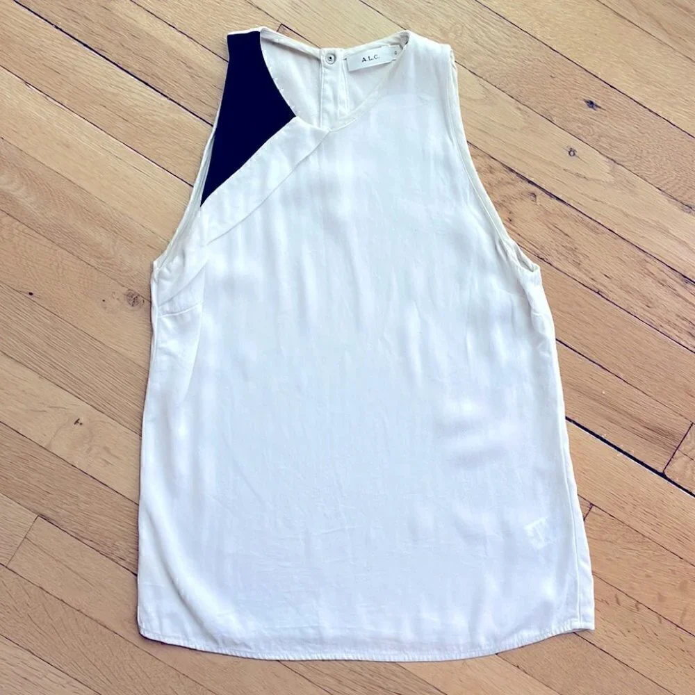 𝅺🤍 A.L.C. Sleeveless white top - size 0​